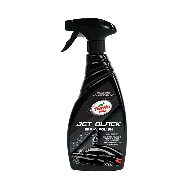 Turtle Wax – Hybrid Jet Black Spray Polish (500ml)