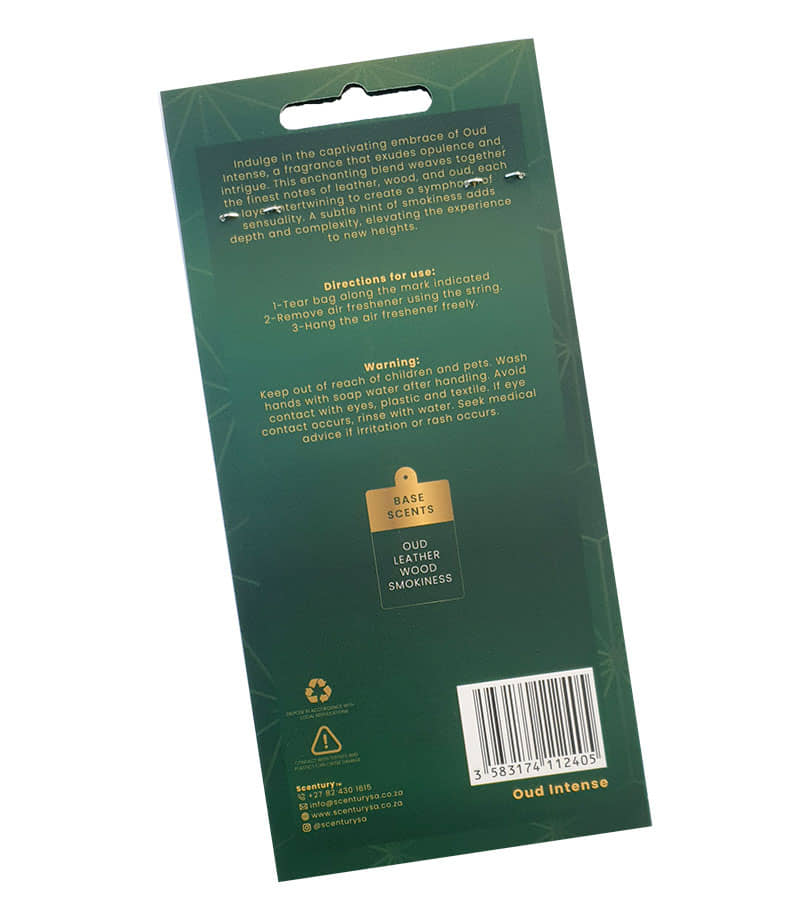 Oud intense Air Freshener