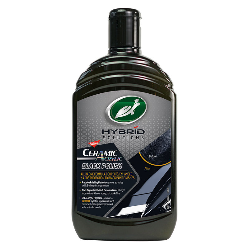 Turtle Wax – Hybrid Ceramic Acrylic Black Polish (500ml)